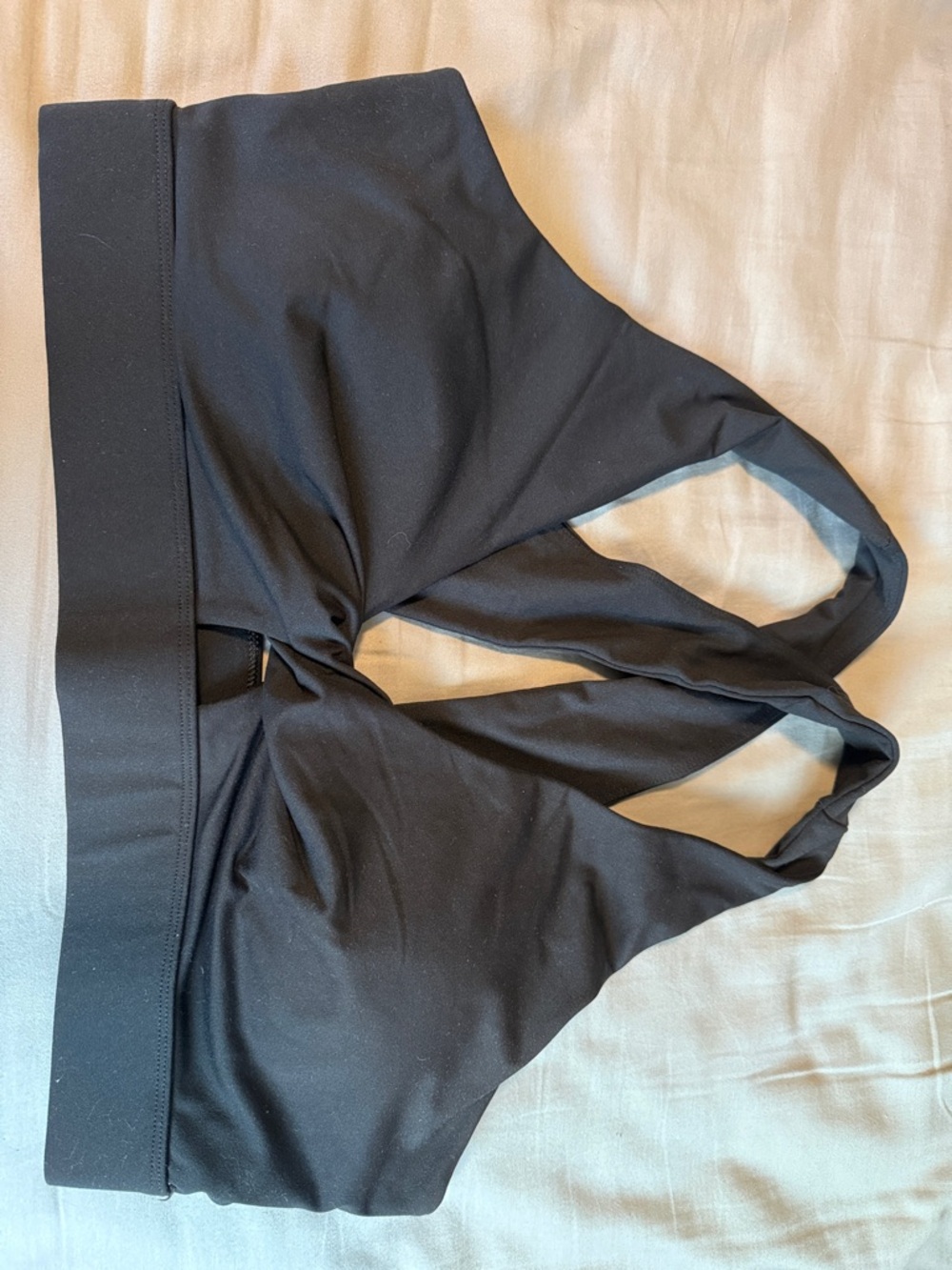 Black Fabletics Bra with Crisscross Back